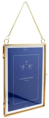 Zdjęcie produktu dla Rama metalowa Henzo w stylu vintage na 2 zdjęcia 10 x 15 cm, złota