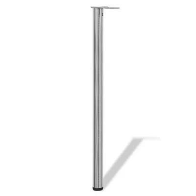 Produktbild von vidaXL 4x höhenverstellbares Tischbein Nickel gebürstet 1100 mm
