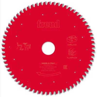 Image de Lame pour scie circulaire portative sans fil FREUD - Ø216 2/1,4 AL30 Z66 TP 0° - F03FS10089 -FR16A002MC
