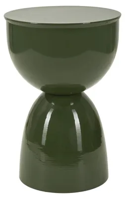 Imagen del producto de Mesa auxiliar YAO de metal lacado verde