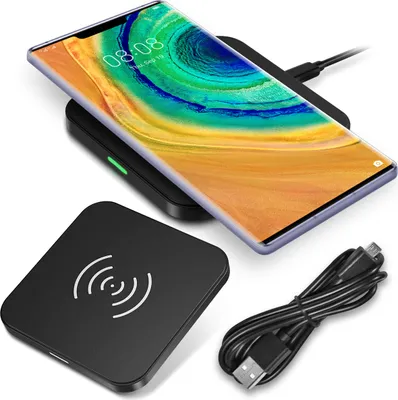 Produktbild von QI Wireless Kabellos Ladegerät für Huawei Mate 30 Pro Induktives Schnell Laden