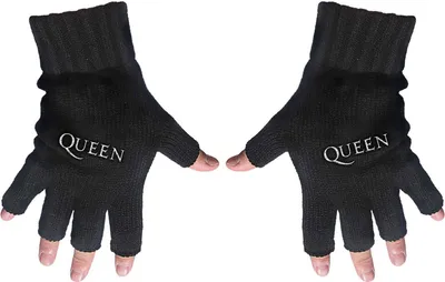 Obrázek produktu pro Queen - Uni rukavice bez prstů s logem RO9553 (One Size) (Black)
