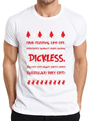 Immagine prodotto di WHERES THE TYLENOL Maglietta da uomo Griswold Natale, Bianco, XL