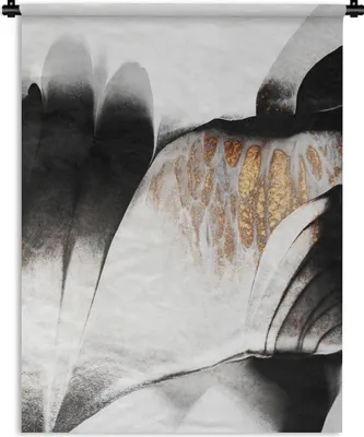 Produktbild von MuchoWow® Wandteppich Wandbehang Gold - Abstrakt - Design 150x200 cm Tapisserie Dekoration Wandtuch - Wandaufhängung - Moderner