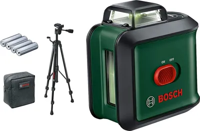 Image de Laser lignes croisées UniversalLevel 360 Set TT150 de Bosch Home and Garden avec trépied, sacoche incluse