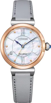 Produktbild von Citizen EM1074-15D Eco-Drive Solar Damenuhr Grau/Zweifarbig