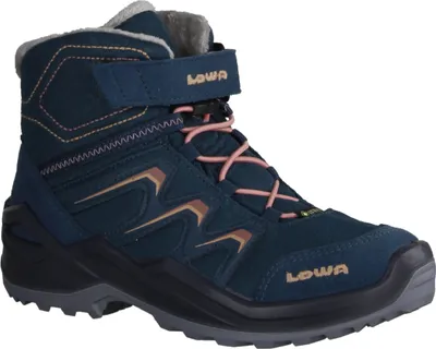 Produktbild von Lowa Maddox GTX Warm Wanderschuhe, Boots, Unisex, Textil/Synthetik, Petrol/Rose - Kinderschuhe Gefütterte Kinderstiefel Gr. 18 - 42, Blau