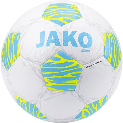 Produktbild von JAKO Unisex Lightball Animal, Farbe:weiß/lightblue/neongelb, 290g, Größe:5