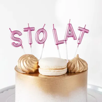 Obrázok produktu pre Narodeninové sviečky s nápisom HAPPY BIRTHDAY Rose Gold
