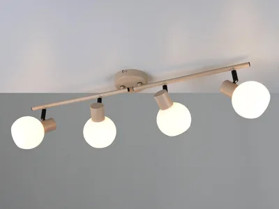 Produktbild von LED Deckenstrahler 4-flammig Deckenlampe Spots schwenkbar Küche, Breite 70cm