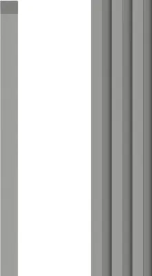 Obrázok produktu pre VOX Nástenný panel U-TRIM Linerio L-Line - Akustický panel - Interiérová dekorácia - Sivá 265x3,0x2,1 cm 1 kus