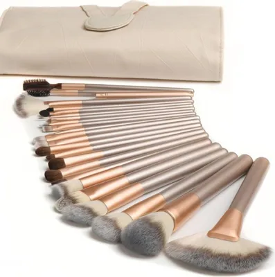 Produktbild von Make-up Schminkpinsel-Set, 18 Stück – Kosmetikpinsel für Gesicht, Augen, Foundation, Lidschatten, Concealer