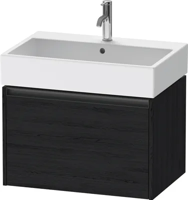 Produktbild von Duravit Ketho.2 Wastafelonderkast 68,4x46x44 cm Mat Eiken (zwart)