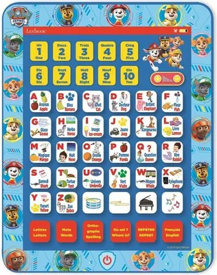 Image de Tablette Éducative Bilingue Pat' Patrouille, EN/FR, Lexibook, Apprentissage, 3+ Ans