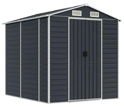 Obrázok produktu pre vidaXL Záhradný prístrešok Antracit 191x215x198 cm Pozinkovaná oceľ