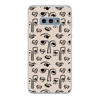 Produktbild von MuchoWow® Handyhülle Schutzhülle Hülle für Samsung Galaxy S10e Muster - Lippen - Strichzeichnungen Silikon Softcase Handy Hülle - Handy