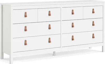 Produktbild von Kommode Madrid in Weiß mit 8 Schubladen, 79,7 cm hoch, 159,6 cm breit, 38,4 cm tief