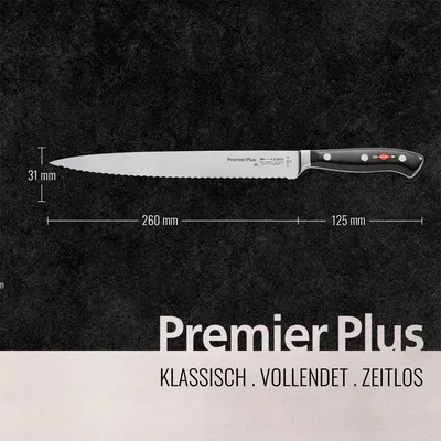 Immagine prodotto di F. DICK Premier Plus Tranchiermesser mit Wellenschliff Klinge 26 cm Kochmesser