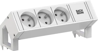 Immagine prodotto di BACHMANN DESK2 bianco 3xUTE 0,2m GST18 RAL9010