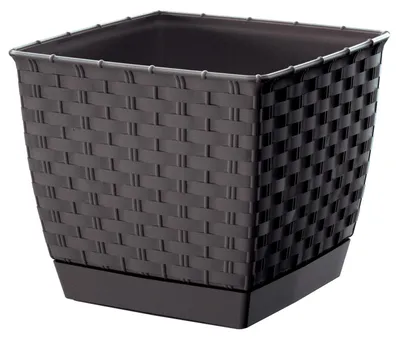 Produktbild von Quadratischer Blumentopf mit Sockel umbra Ratolla 19 cm