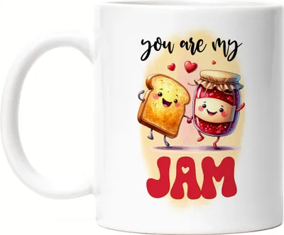 Produktbild von You are my Jam Tasse Weiß Toast Marmelade Liebe Frühstücksliebhaber Geschenk