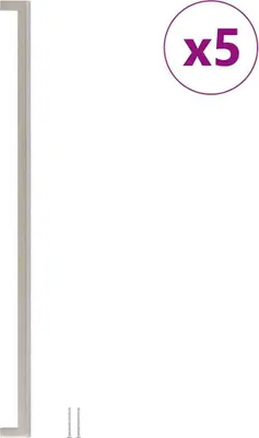 Immagine prodotto di vidaXL Maniglie per mobili 5 pezzi argento 480 mm acciaio inox