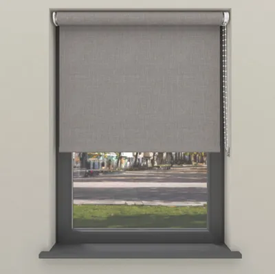 Produktbild von Cocoon Home Verdunkelungsrollo 80x190 - Verdunkelnd - Hellgrau mit Struktur
