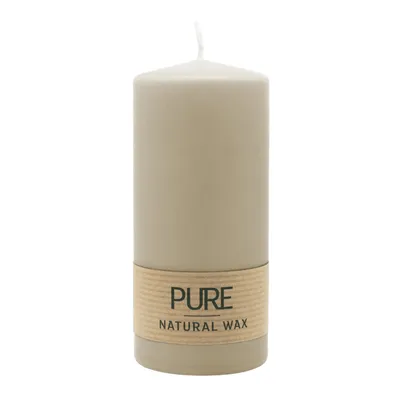 Produktbild von 100% PURE, NATURAL WAX, Stumpenkerze, Sahara, WENZEL, 130/60 mm, Brenndauer ca. 41h, 100% plastikfrei