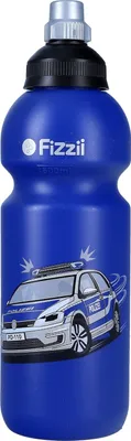 Produktbild von Fizzii Trinkflasche Polizei 600 Milliliter blau