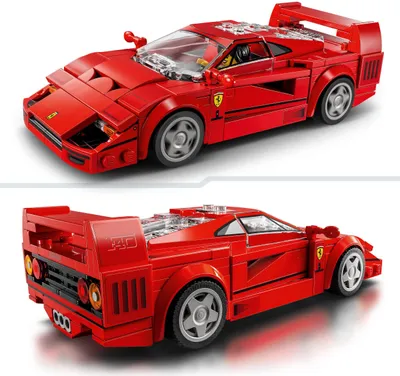 Produktbild von LEGO Speed Champions Ferrari F40 Supersportwagen, Spielset mit baubarem Spielzeugauto und Fahrer-Minifigur, Bauset zum Sammeln für Kinder, Geschenk für Jungen und Mädchen 76934