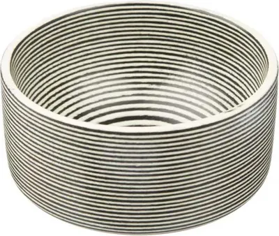 Produktbild von Rasierschale - schwarz-weiß 9cm