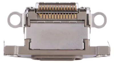 Image de Prise de recharge, câble flexible, pièce de rechange pour Apple iPhone 15 Pro, gris