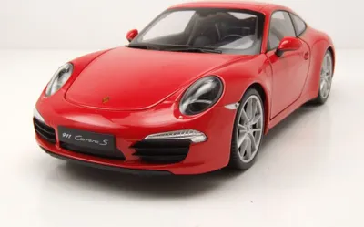 Produktbild von Welly 18047R Porsche 911 (991) Carrera S 2012 rot 1:18