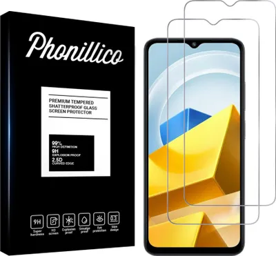 Obrázok produktu pre Tvrdené sklo pre Xiaomi Poco M5 4G [2 ks] Screen Protector Film Anti-scratch Glass Resistant Phonillico®