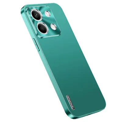 Image de Coque de téléphone portable pour Xiaomi Redmi Note 13, design métallique mat, couleur verte