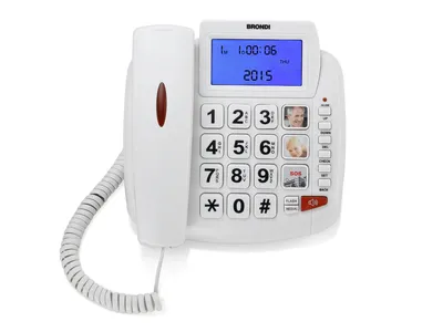 Image de Brondi Bravo 90 Identificateur d'appel téléphonique analogique Blanc