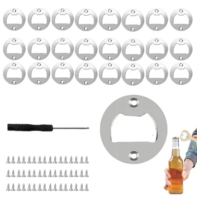 Produktbild von Flaschenöffner-Einsatz - Set aus 25 Stück - Hardware-Kit für Bieröffner-Rohlinge