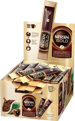 Produktbild von NESCAFÉ GOLD de Luxe Sticks, löslicher Bohnenkaffee (100 x 2g)