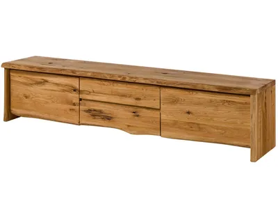 Image de MASSIVMOEBEL24 | Meuble TV 220x45 Chêne sauvage huilé Bois naturel PURE OAK #704