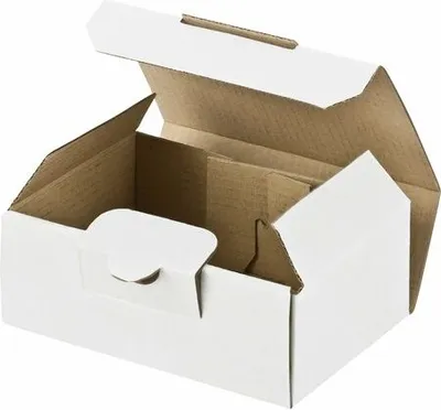 Produktbild von 100x Versandkarton 120x80x45mm schnelle Aufrichtung mit Steckverschluss Maxibrief und Warensendung weiß