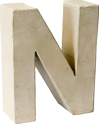 Produktbild von KNORR PRANDELL Papp-Buchstabe 3D N 175 x 14 x 55 cm Pappe natur