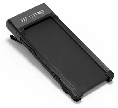 Zdjęcie produktu dla Bieżnia Walking Pad – elektryczna bieżnia składana – 12 stopni automatycznego nachylenia – silnik o mocy 3,0 KM – prędkość 1–6 km/h – nośność 136 kg – cicha amortyzacja – kolor czarny