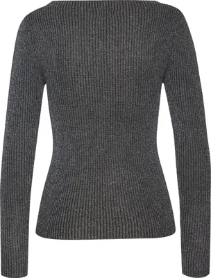 Produktbild von LASCANA Strickpullover schwarz-silberfarben Größe 40/42