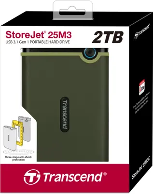 Productafbeelding van Transcend StoreJet 25M3 - Externe harde schijf - 2 TB - draagbaar
