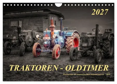 Produktbild von Traktoren - Oldtimer (Wandkalender 2027 DIN A4 quer), CALVENDO Monatskalender