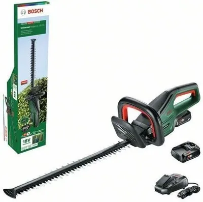 Immagine prodotto di Tagliasiepi Bosch UniversalHedgeCut 18V-55, lunghezza di taglio 55 cm, batteria e caricabatteria, sistema antibloccaggio