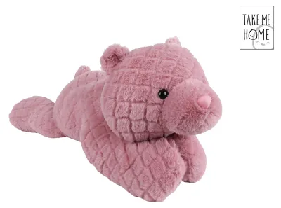 Immagine prodotto di Orsetto di peluche, sdraiato, rosa - 70 cm