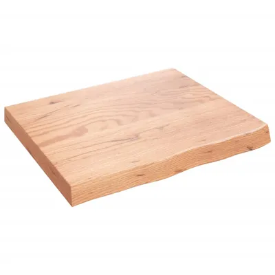 Immagine prodotto di Piano tavolo vidaXL marrone chiaro 60x50x(2-6) cm in legno massello di rovere trattato