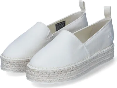 Immagine prodotto di Calvin Klein Jeans scarpe da donna slip-on / espadrillas bianco tessuto dimensioni: 39