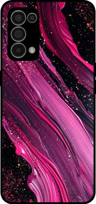 Produktbild von Smartphonica Telefon Fall geeignet für Oppo Reno5 mit Marmor Druck - TPU zurück Abdeckung Fall Marmor Design - lila rosa